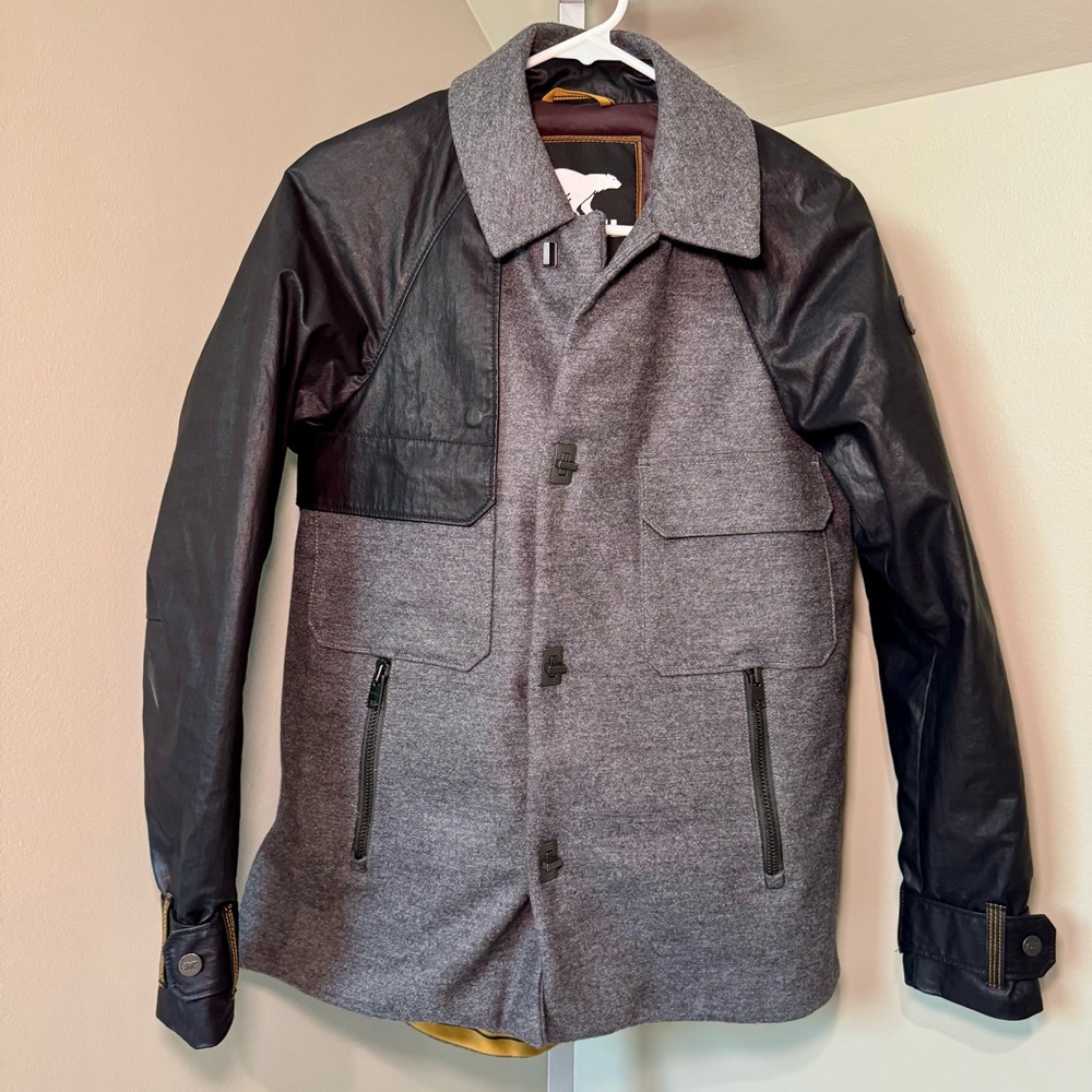 Women's Sorel Alywin trench coat jacket‎ size small goose down military inspired